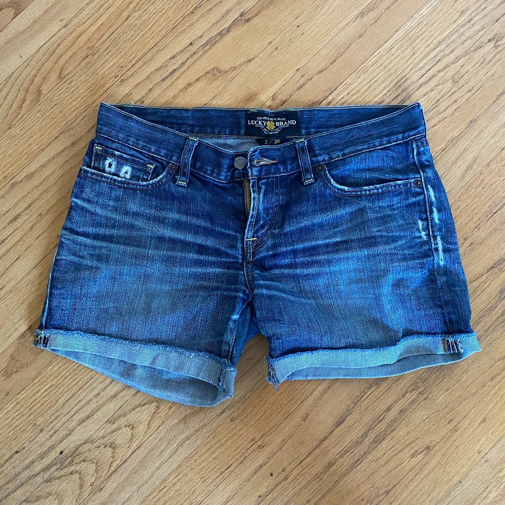 Lucky Brand Riley Cut Off Shorts Denim Jean Shorts
